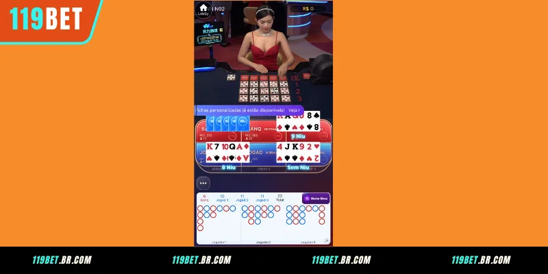 Guia para Participar do Live Niu Niu 119BET