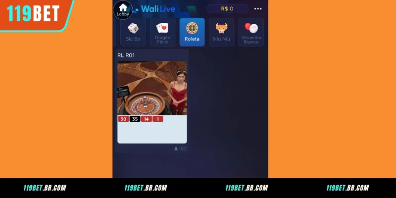 Vantagens do Salão WL Jogo Ao Vivo na 119BET